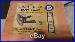 Vintage K-D SPOTLIGHT SPOT LAMP Harley Indian Knucklehead Panhead Motorcycle WOW