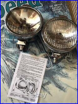 Vintage LUCAS Spot Lights LUCAS Auxiliary Fog & Spot Lamp FT6 & LR6 Full Set