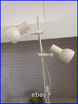 Vintage Mid Century Style Floor Lamp Double Shade Danish Style Light Retro