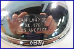 Vintage NOS S&M 470 RED STOP GLASS LENS Lamp Light Motorcycle DODGE FORD CHEVY