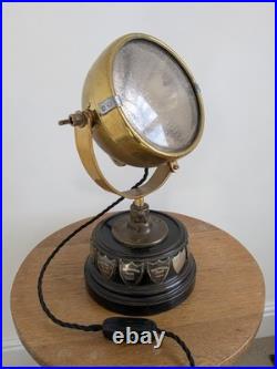 Vintage Raydyot Brass Adjustable Table Lamp Spot Light Industrial 240v Working Vintage Raydyot Brass Adjustable Table Lamp Spot Light Industrial 240v Working