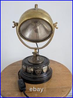 Vintage Raydyot Brass Adjustable Table Lamp Spot Light Industrial 240v Working Vintage Raydyot Brass Adjustable Table Lamp Spot Light Industrial 240v Working