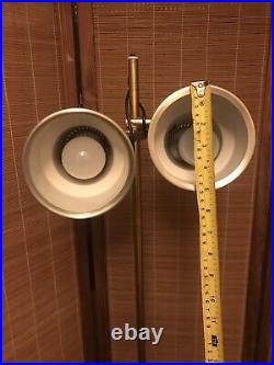 Vintage Retro Danish Mid Century Spot Light Brass Floor Lamp