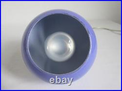 Vintage Retro Early Habitat Lilac Purple Spiral Glass Table/ Eye Ball Spot Lamp