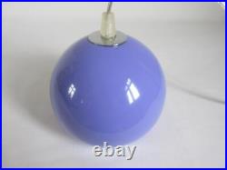 Vintage Retro Early Habitat Lilac Purple Spiral Glass Table/ Eye Ball Spot Lamp