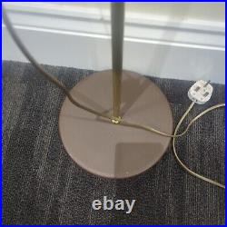 Vintage Retro Floor Lamp Twin /Double Head /Spotlight Adjustable Brown & Gold