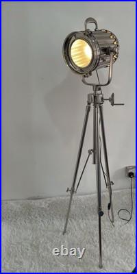 Vintage Retro Industrial Spotlight Tripod Floor Lamp