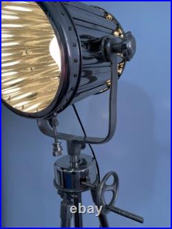 Vintage Retro Industrial Spotlight Tripod Floor Lamp