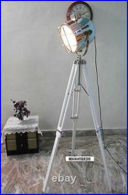 Vintage Search light Spot light Focus Lamp tripod Floor Lamps Home Decorative