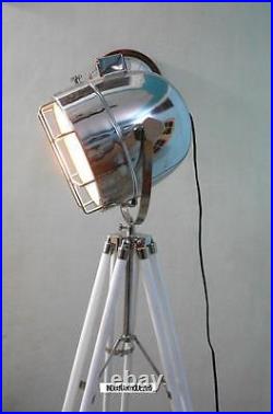 Vintage Search light Spot light Focus Lamp tripod Floor Lamps Home Decorative