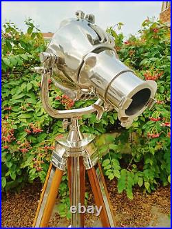 Vintage Spotlight Theater Nautical Home Decorative Tripod Search light lamp