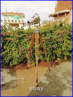 Vintage Spotlight Theater Nautical Home Decorative Tripod Search light lamp