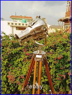 Vintage Spotlight Theater Nautical Home Decorative Tripod Search light lamp