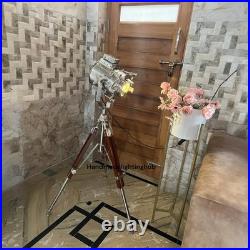 Vintage Spotlight Tripod Floor Lamp Nautical Studio Light Home Office Decor