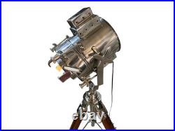 Vintage Spotlight Tripod Floor Lamp Nautical Studio Light Home Office Decor