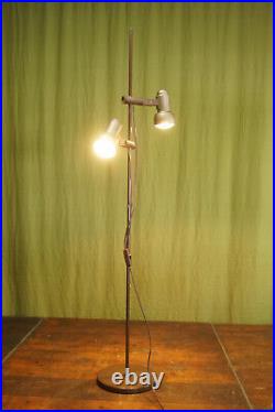 Vintage Stehlampe Leselampe Spot Leuchte Lampe Strahler braun Space Age 70er 3