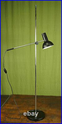 Vintage Stehlampe Leselampe schwarz Leuchte Spot Lampe Space Age Strahler 70er 2