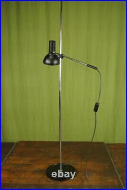 Vintage Stehlampe Leselampe schwarz Leuchte Spot Lampe Space Age Strahler 70er 2