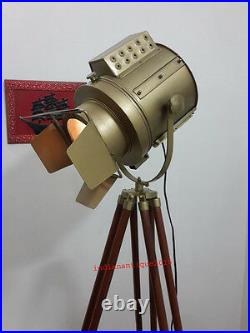 Vintage Studio Theater Spot Light Designer Antique Tripod Search Light