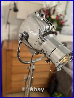 Vintage Theatre Spot Light And Tripod Deco Film Lamp Strand Electric Patt 23 #1