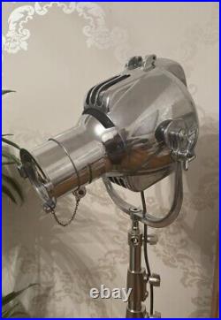 Vintage Theatre Spot Light And Tripod Deco Film Lamp Strand Electric Patt 23 #1