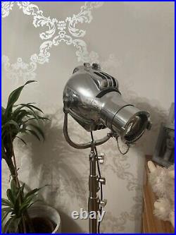 Vintage Theatre Spot Light And Tripod Deco Film Lamp Strand Electric Patt 23 #1