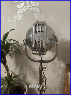 Vintage Theatre Spot Light And Tripod Deco Film Lamp Strand Electric Patt 23 #1