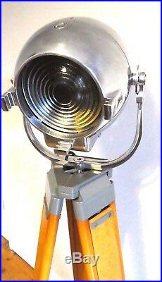 Vintage Theatre Spot Light Antique Studio Film Lamp Industrial Strand Carl Zeiss