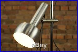 Vintage XXL Stehlampe Leselampe Spot Leuchte Lampe 2flg Strahler 70er Chrom