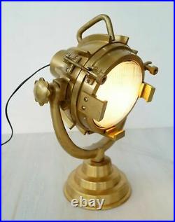 Vintage antique finish table lamp spotlight with base home decor E27 Led light