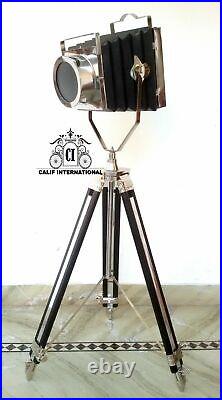 Vintage floor lamp spotlight replica camera projector style old time light tripo