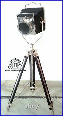 Vintage floor lamp spotlight replica camera projector style old time light tripo