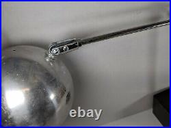 Vtg 1960's Mid Century Modern Eye Ball Table Lamp Spot Light Black Chrome Color