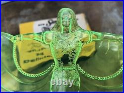 Vtg NOS 50s Santay Lady Luck Bug Deflector Plastic Wind Hood Ornament Accessory