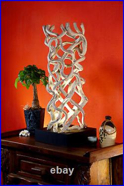 Wood Floor Lamp LED Spot Liane 80 cm Driftwood Root Wood Lamp Light