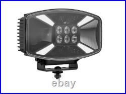 X Design White Amber Jumbo LED Driving Spot Light Lamp X1 + Amber Strobe Light