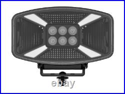 X Design White Amber Jumbo LED Driving Spot Light Lamp X1 + Amber Strobe Light