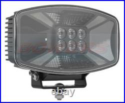 X Design White/Amber Jumbo LED Driving Spot Light Spot Lamp + Amber Strobe Light