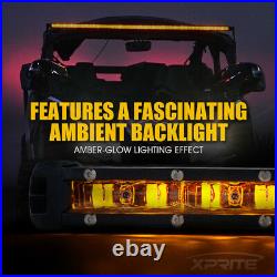 Xprite 32 150W Slim led light bar Amber Backlight Sunrise Series for Jeep ATV