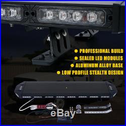 Xprite Black Hawk 48 LED Roof Top Emergency Strobe Light Bar-Amber